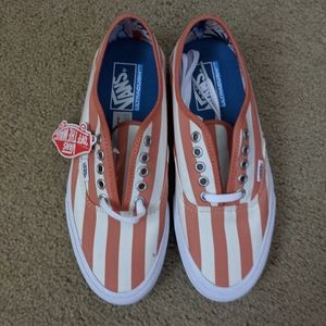 NWT Orange and White Vans
